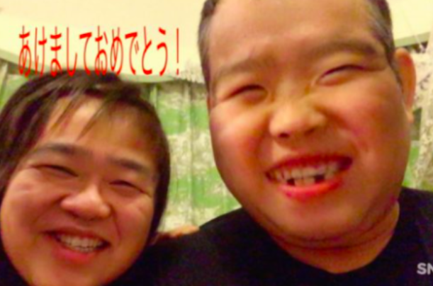 兵頭大樹の娘（次女）と兵頭大樹の顔が入れ替わった画像