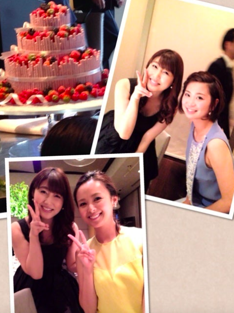 川瀬良子の披露宴に参加した安めぐみ