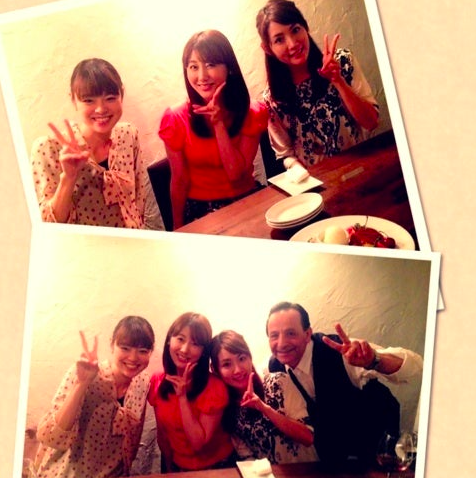 川瀬良子（左端）と安めぐみ（左から2番目）