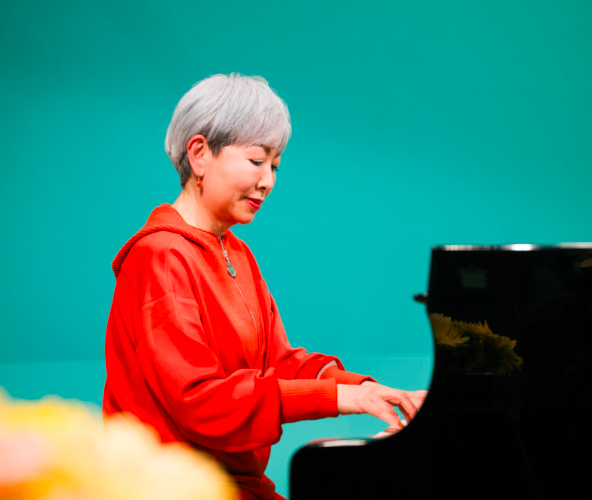 テレビ体操出演時の幅しげみ