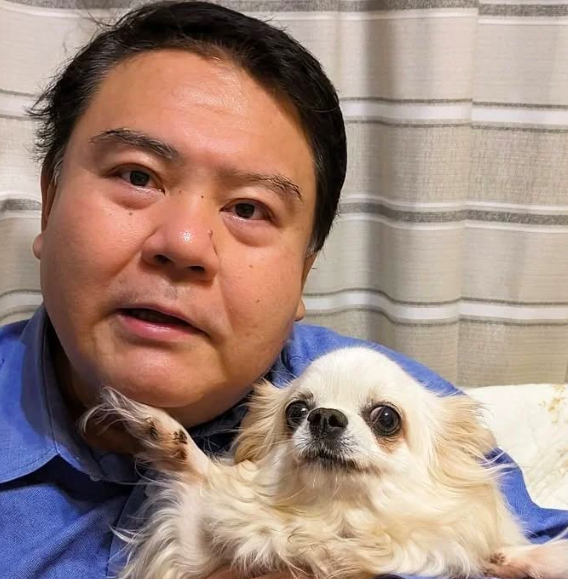 前嶋和弘と愛犬