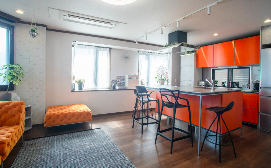 菰田欣也の自宅キッチン