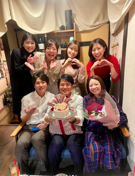 後輩の結婚をお祝いする中根夕希などのアナウンサー