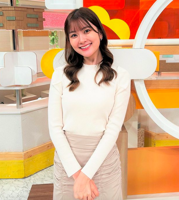 「グッド！モーニング」のスタジオでの増田紗織