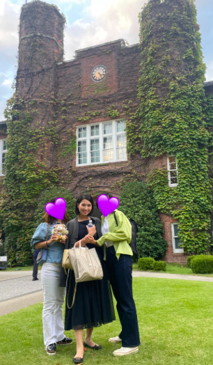 立教大学前での三浦萌