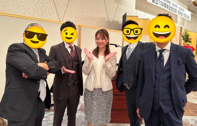 母校の創立150周年記念式典で司会を務めた佐藤優里