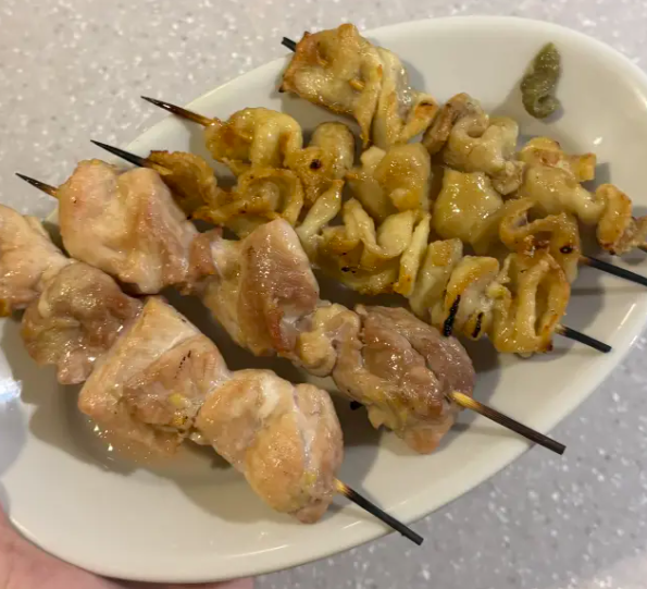 辰巳麗が作った焼き鳥